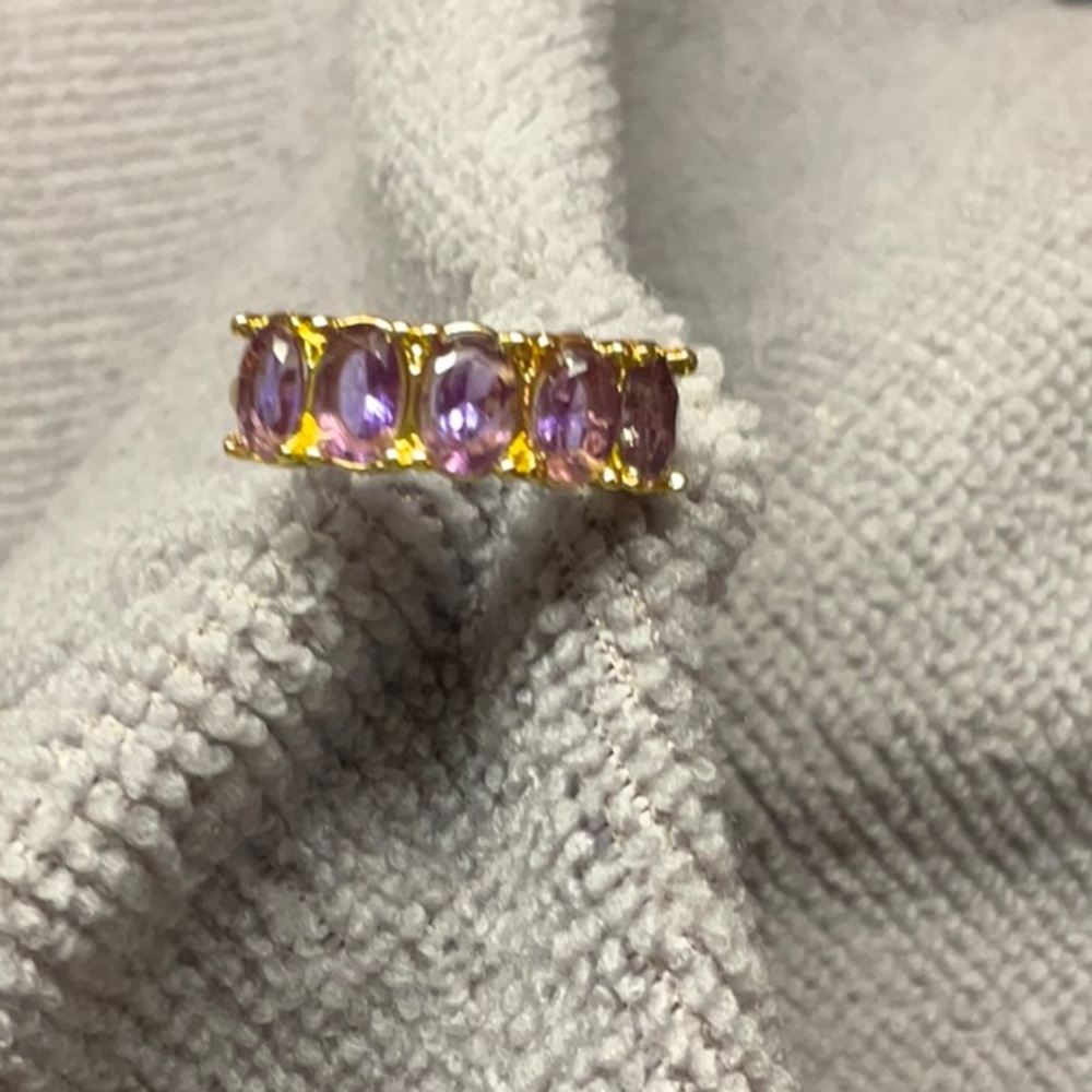 Synthetic Amethyst Ring